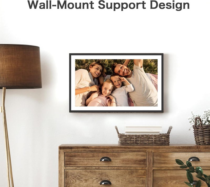 FLYRUIT WiFi Digital Picture Frame, Frameo 15.6 inch Large Digital Photo Frame, 1920*1080 IPS FHD Touchscreen, Instant Share Pictures Video, 32GB Storage, Photo Frame Electronic, Gift for Mom, House Warming - Image 5